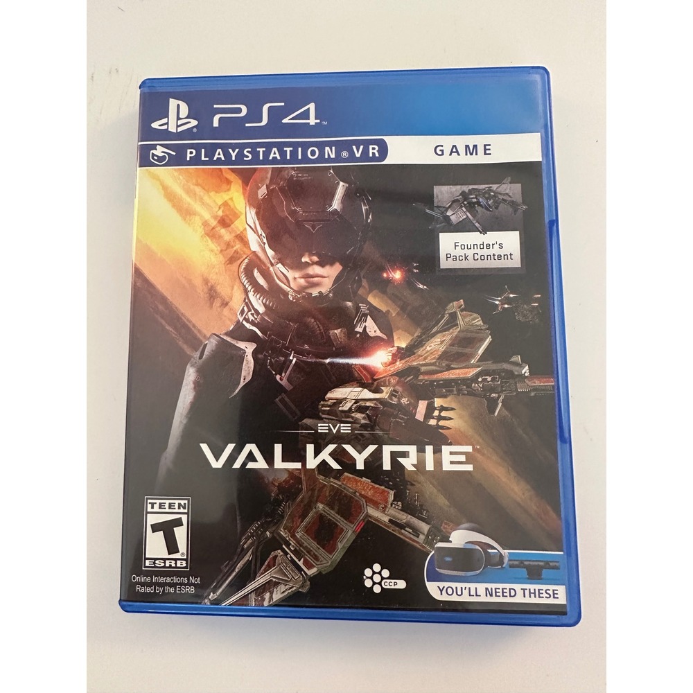 Sony PS4 EVE Valkyrie PlayStation VR Space Combat Game Disc Case Manual